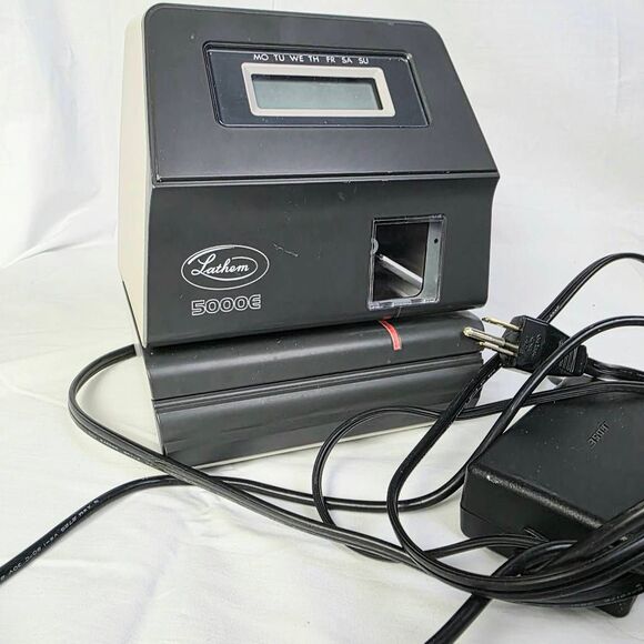 Lathem 5000E Digital Electronic Time Clock Recorder - Picture 8 of 8